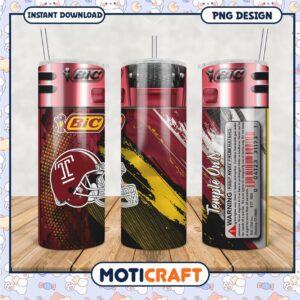 Temple University Tumbler PNG Design for Fans