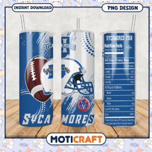 Sycamores Fan Tumbler PNG for Game Day Enthusiasts