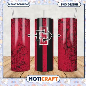 Stylish SDSU Design Tumbler PNG for Fans and Events