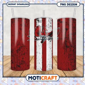 Stylish Red and White Tumbler Design for Creatives