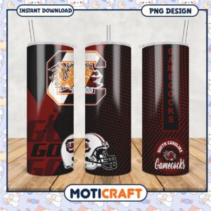 South Carolina Gamecocks Sports Tumbler PNG Design