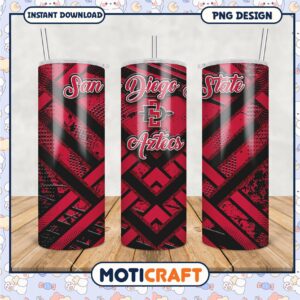 San Diego State Aztecs Tumbler PNG Design Graphic