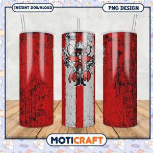 Rustic Cowboy Tumbler Design PNG for Craft Projects