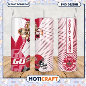 Ragin Cajuns Tumbler PNG Design for Fans and Events