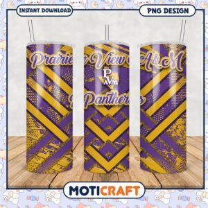 Prairie View A and M Panthers Tumbler PNG Design Download