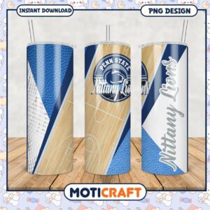 Penn State Nittany Lions Basketball Tumbler PNG Design