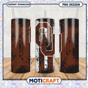 OU Tumbler PNG Grunge Design