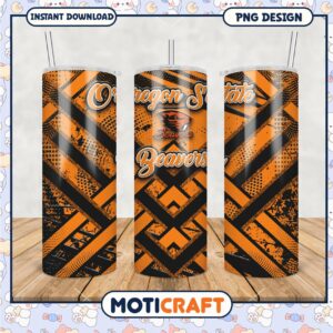 Oregon State Beavers Tumbler Design PNG for Fans
