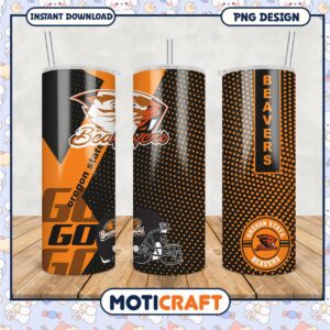 Oregon State Beavers Tumbler Design PNG for Fans and Gifts
