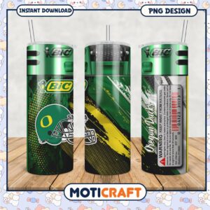 Oregon Ducks Tumbler PNG Cool Sports Drinkware Design