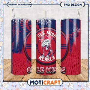 Ole Miss Rebels Tumbler PNG