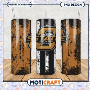 Oklahoma State Tumbler PNG Design