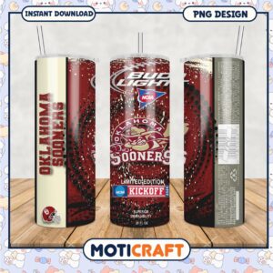 Oklahoma Sooners Tumbler PNG Limited Edition Design
