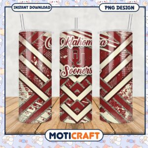 Oklahoma Sooners Tumbler Design PNG for Fans and Gifts
