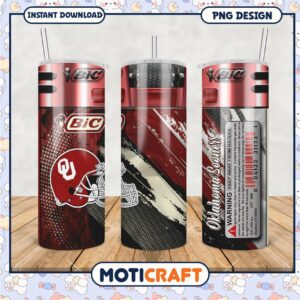 Oklahoma Sooners Tumbler PNG Design for Fans