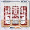 Oklahoma Sooners Football Tumbler PNG Design Art