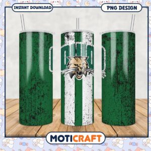 Ohio University Wildcat Vintage Tumbler PNG Design