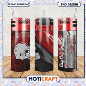 Ohio State Buckeyes Tumbler PNG Design for Fans