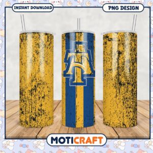 North Carolina A&T Aggies Tumbler PNG Design Download