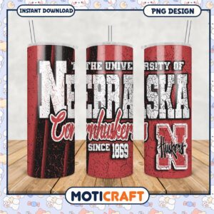 Nebraska Cornhuskers Tumbler PNG