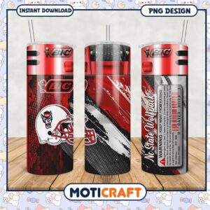 NC State Wolfpack Tumbler PNG Design for Fans
