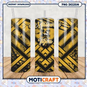 Missouri Tigers Tumbler Design Graphic PNG File