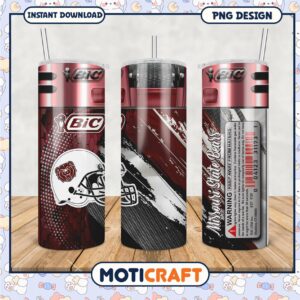 Missouri State Bears Tumbler PNG Design for Fans