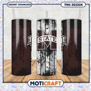 Mississippi State University Tumbler Design PNG File