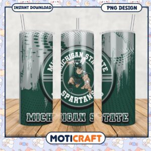 Michigan State Spartans Tumbler PNG Design File