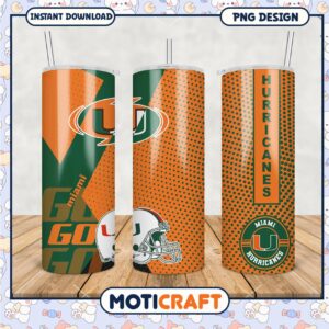 Miami Hurricanes Tumbler PNG for Fans and Collectors