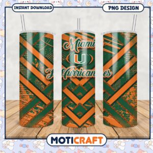 Miami Hurricanes Tumbler PNG Design for Fans and Gifts