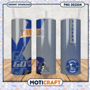 Memphis Tigers Tumbler PNG Design for Fans and Events