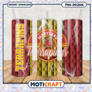 Maryland Terrapins Tumbler Design PNG for Fans