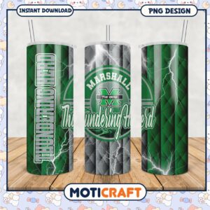 Marshall Thundering Herd Tumbler PNG Design Download