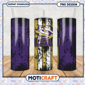 LSU Tumbler PNG Graphic