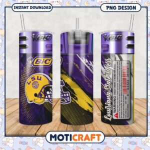 LSU Tigers Tumbler PNG Design for Fans and Collectors