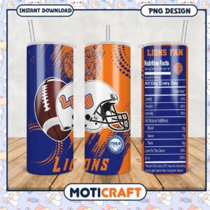 Lions Fan Tumbler PNG Design for Game Day Enthusiasts