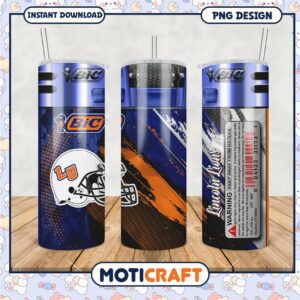 Lincoln Lions Football Tumbler PNG Design for Fans