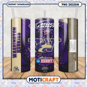 Limited Edition Washington Huskies Tumbler PNG Design