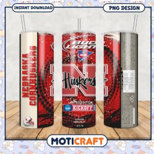 Limited Edition Nebraska Cornhuskers Tumbler PNG Design