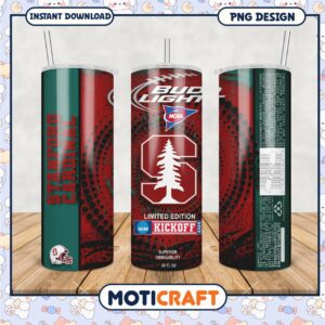 Limited Edition NCAA Stanford Cardinal Tumbler PNG Design