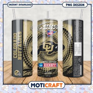 Limited Edition Colorado Buffaloes Tumbler PNG Design
