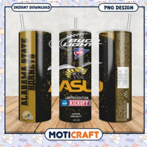 Limited Edition Alabama State Hornets Tumbler PNG Design