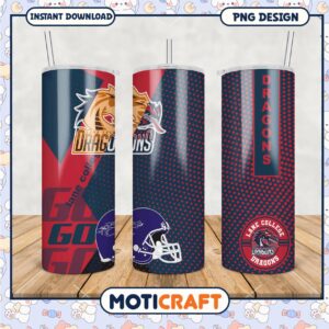Lane College Dragons Tumbler PNG Design for Fans