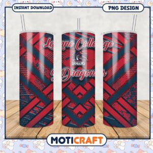 Lane College Dragons Tumbler Design PNG Format