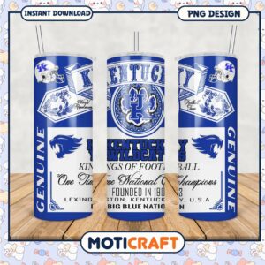 Kentucky Wildcats Tumbler PNG for Football Fans
