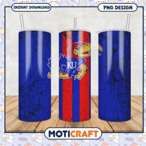 Kansas Jayhawks Tumbler PNG Graphic Design Download