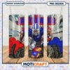 Kansas Jayhawks Football Tumbler PNG Design Image