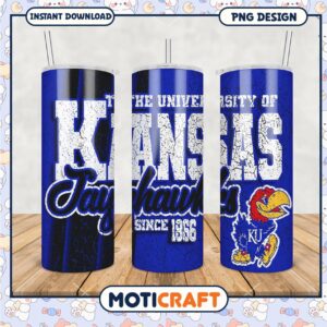 Kansas Jayhawks Tumbler Design for Fans and Students