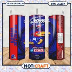 Kansas Jayhawks Bud Light Limited Edition Tumbler PNG